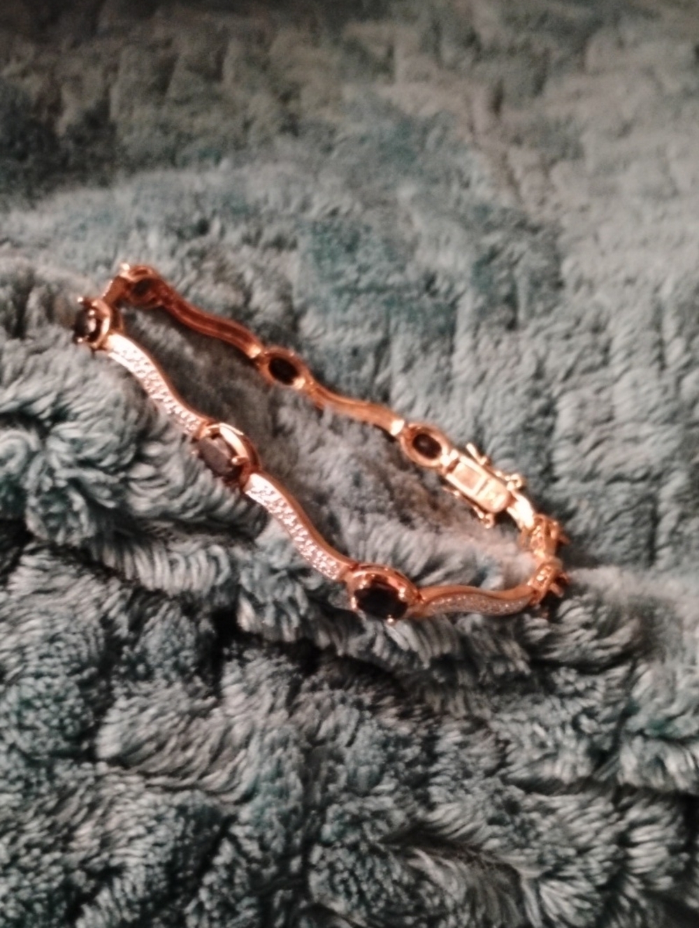 Ross Simmons Tennis  Bracelet with Blue Stones